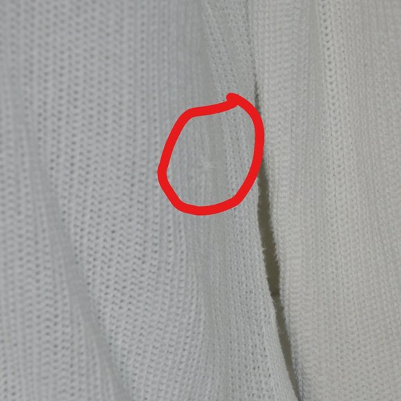 NWT Core Life Oversized Ivory Sweater *Flawed* Size Large - Picture 10 of 13